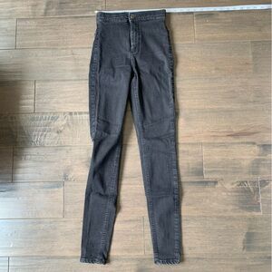 Topshop high waisted skinny jeans black